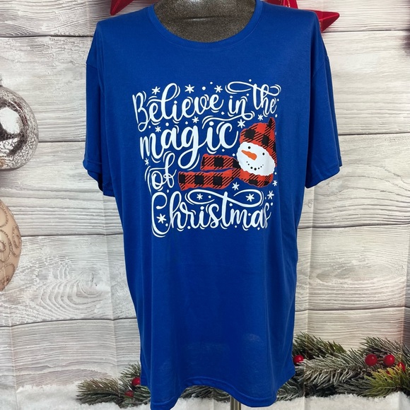 5XL Christmas T-shirt with Curvy+ Christmas leggings - Picture 5 of 14